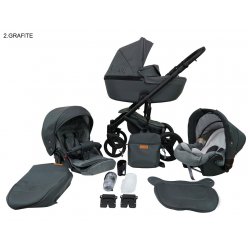 02 Графитовый - Детская коляска RAY Ultra Ecco 3 в 1